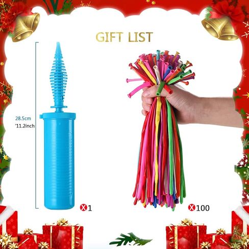 مجموعة بالونات ماي لاي 100 بالونة على شكل حيوانات، 260 بالونة لاتكس طويلة لتزيين الحفلات in Kuwait