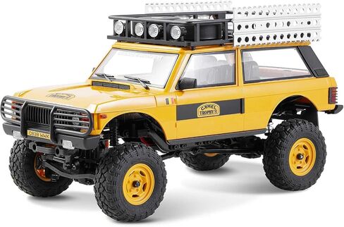 FCX24M FMS 1/24 RC الزاحف، عائلة لاند روفر، 2.4 جيجا هرتز للطرق الوعرة RC الزاحف مع تأثيرات الإضاءة، مفتاح السرعة وحزم الملحقات، سيارات RC للبالغين (الاكتشاف) in Kuwait