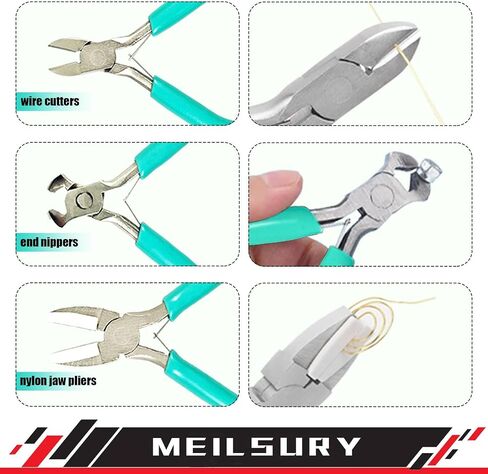 11-Piece jewelry pliers set,Jewelry-making plier tools with stainless steel jewelry tweezers for crafting,beading,and repairing in Saudi Arabia