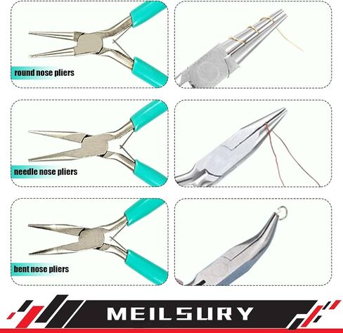 11-Piece jewelry pliers set,Jewelry-making plier tools with stainless steel jewelry tweezers for crafting,beading,and repairing in Saudi Arabia