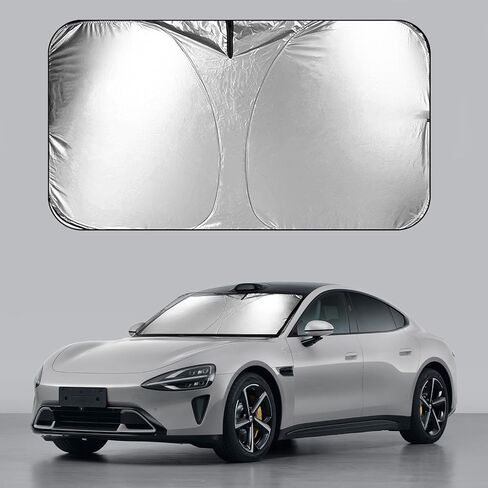 windshield sun shade/car windshield sun shade/car sun shade,Sun visors are suitable for vehicle models such as sedans and SUV,Automotive Interior Sun Protection, Foldable, Storage Bag (large) in Saudi Arabia