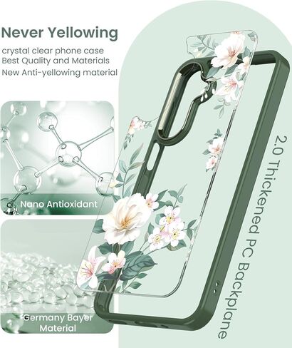 Crystal Clear Flower Phone Case for Samsung Galaxy A16-Purple in Kuwait