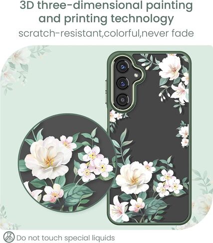 Crystal Clear Flower Phone Case for Samsung Galaxy A16-Purple in Kuwait