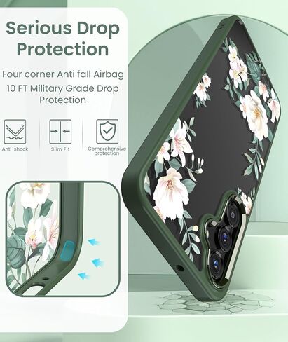 Crystal Clear Flower Phone Case for Samsung Galaxy A16-Purple in Kuwait