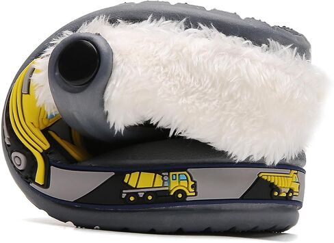 Meidiastra Kids Fur Lined Clogs Shoes Slip On Garden Shoes Non Slip House Home Slippers for Boys Girls in Saudi Arabia