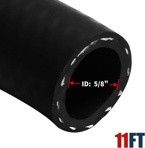 Straight 11FT Length Heater Hose Coolant Radiator with 10 Hose Clamps Reinforced Rubber 5/8 inches Inside Diameter Heater Hose 100PSI in Saudi Arabia