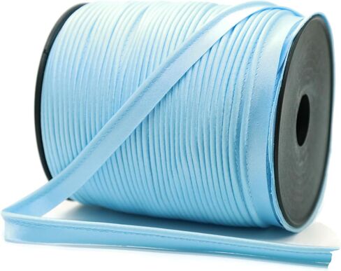 Luxury Satin Piping Trim - 10 Yards - 25+ Colors - Mink Color Satin Shiny Double Fold Piping Bias Tape Binding Lip Cord Welting Cord with Spool for Sewing Clothing Trimming Upholstery SP266810… in Kuwait