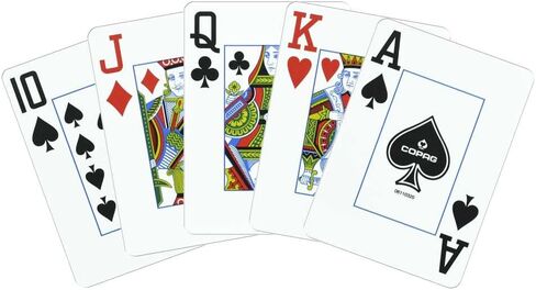 Copag 1546 Design 100% Plastic Playing Cards, Poker Size (Standard) Black/Gold (Jumbo Index, 1 Set) in Saudi Arabia