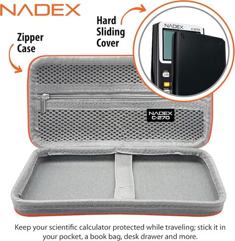 Scientific Calculator with Graphing, Includes Carrying Case, for College and High School Students, Calculus, Algebra, Geometry, Trigonometry, Statistics, Physics, Chemistry, Black in Kuwait