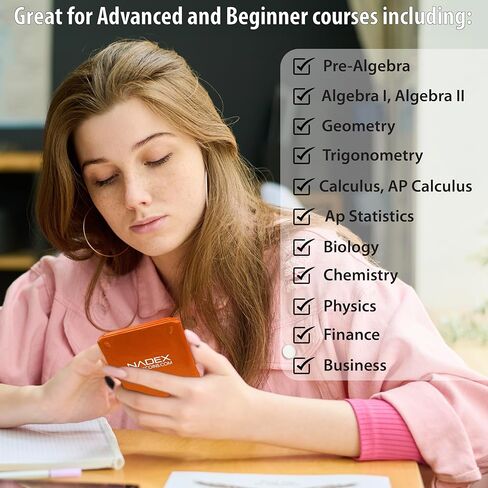 Scientific Calculator with Graphing, Includes Carrying Case, for College and High School Students, Calculus, Algebra, Geometry, Trigonometry, Statistics, Physics, Chemistry, Black in Kuwait