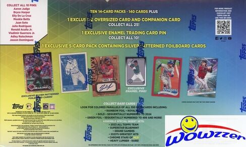 2024 Topps Series 1 Baseball SUPER Factory صندوق مغلق مع (147) بطاقة نعناع جديدة تمامًا بما في ذلك قاعدة كبيرة الحجم وبطاقات رفيقة، ودبوس مينا ملفوف و(5) متوازيات فضية حصرية! in Saudi Arabia