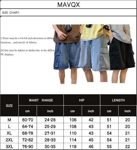 Unisex Y2K Baggy Jean Shorts Hip Hop Cargo Pants Shorts Loose Fit Denim Shorts Streetwear in Saudi Arabia