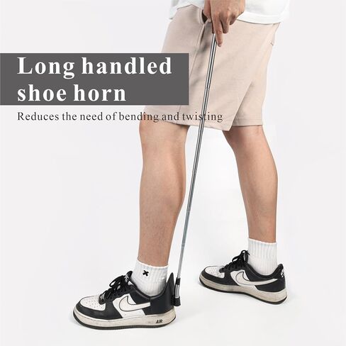 Shoe Horn Long Handle for Seniors-31 Telescopic Shoe Funnel Shoe Helper Assist Device For Men Women Sneakers Shoes in Saudi Arabia
