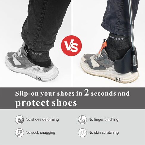 Shoe Horn Long Handle for Seniors-31 Telescopic Shoe Funnel Shoe Helper Assist Device For Men Women Sneakers Shoes in Saudi Arabia