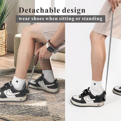Shoe Horn Long Handle for Seniors-31 Telescopic Shoe Funnel Shoe Helper Assist Device For Men Women Sneakers Shoes in Saudi Arabia