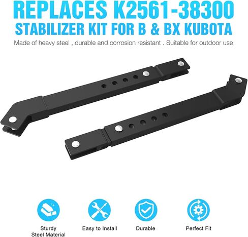 استبدال مجموعة المثبت K2561-38300 لـ B & BX Kubota BX1500D، BX1800D، BX1830D، BX1850D، BX1860، BX1870، BX2200D، BX2230D، BX23، BX2350D، BX24، BX2360، BX2370، BX26 60د، بي اكس 25، بي اكس 2670 in Kuwait