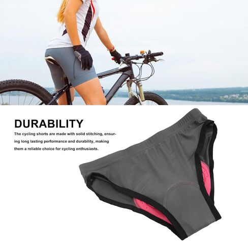 HEEPDD Women Cycling Underwear, Shock Absorption Dark Grey 3D Padded Bike Shorts Underwear for Mountain Biking in Saudi Arabia