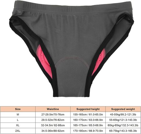 HEEPDD Women Cycling Underwear, Shock Absorption Dark Grey 3D Padded Bike Shorts Underwear for Mountain Biking in Saudi Arabia