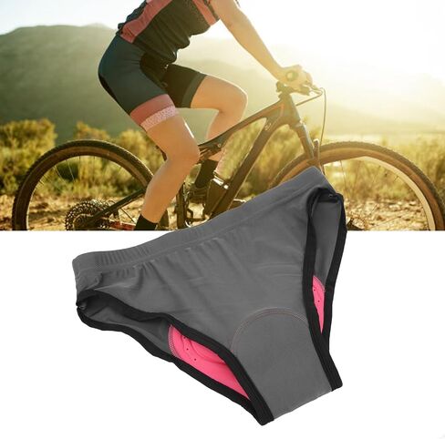 HEEPDD Women Cycling Underwear, Shock Absorption Dark Grey 3D Padded Bike Shorts Underwear for Mountain Biking in Saudi Arabia