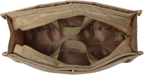 Premium Purse Organizer Insert for Tote and Handbags - Multi-Pocket Bag Organizer for Daily Essentials, Collapsible & Compact, Lightweight & Durable (Beige) in Saudi Arabia