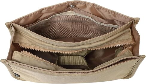 Premium Purse Organizer Insert for Tote and Handbags - Multi-Pocket Bag Organizer for Daily Essentials, Collapsible & Compact, Lightweight & Durable (Beige) in Saudi Arabia