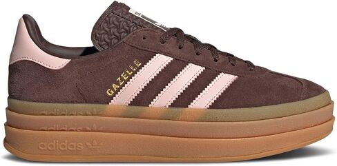 حذاء رياضي نسائي من adidas Gazelle Bold، وردي ثلجي/أوبورن/غامق، مقاس 8 in Saudi Arabia
