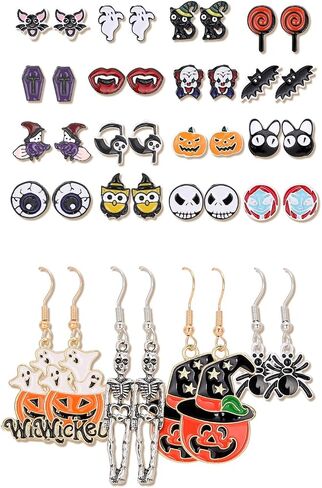 20 Pairs Hypoallergenic Stud Earrings Set for Girls Jewelry Gifts for Girls Kids Women in Saudi Arabia