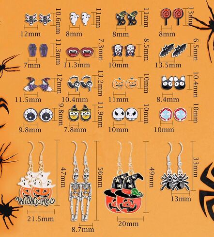 20 Pairs Hypoallergenic Stud Earrings Set for Girls Jewelry Gifts for Girls Kids Women in Saudi Arabia