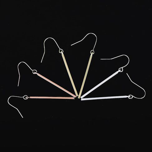Vertical Bar Dangle Earrings for Women Girls Minimalist Gomggsale Women's Drop Dangle Earrings Simple Geometric Jewelry in Saudi Arabia