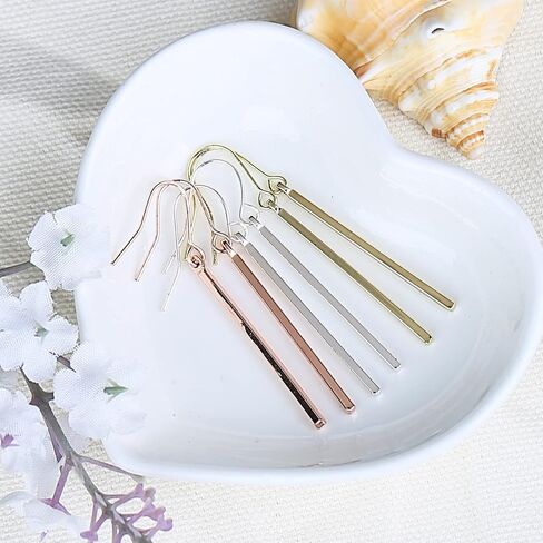 Vertical Bar Dangle Earrings for Women Girls Minimalist Gomggsale Women's Drop Dangle Earrings Simple Geometric Jewelry in Saudi Arabia