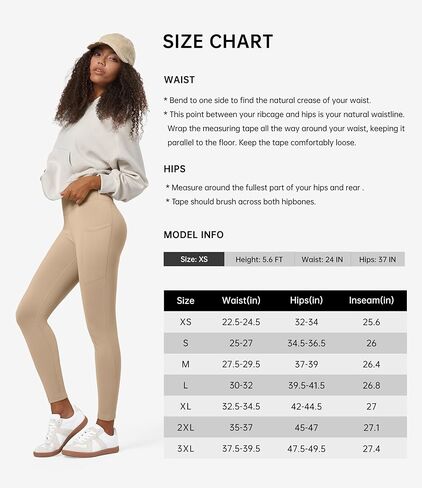 Willit Women's Fleece Lined Leggings Thermal Winter Pants Warm Yoga Running Tights High Waisted with Pockets V-Cross in Kuwait