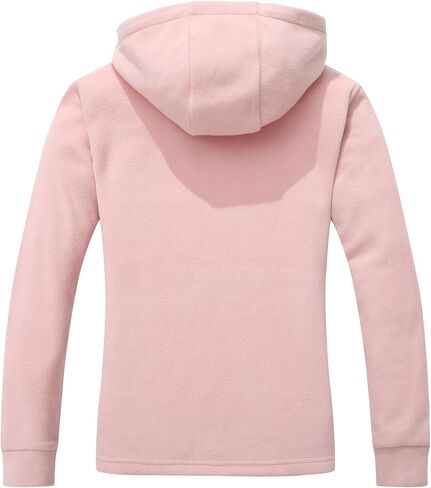 MOERDENG Women's Lightweight Full Zip Soft Polar Fleece Jacket Outdoor Recreation Coat Hooded Hiking Jacket in Kuwait