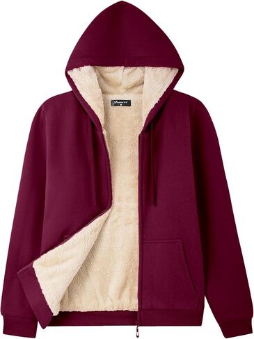 Women's Fleece Lined Zip Up Hoodie Jacket Cozy Warm Sweatshirt Coat(No Pilling,No Fade for Long-Lasting Wear) in Kuwait