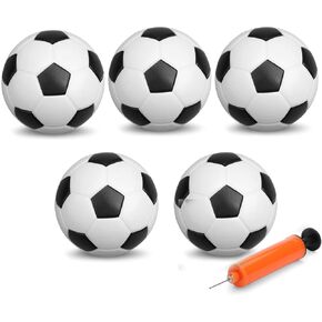 5 Inch Mini PVC Soccer Balls Footballs Toys for Indoor Mini Goal Game, 5" Soft Toddler Balls Sports, Swimming Pool Beach Balls Gift for Kids Sensory Stress Balls for Indoor Outdoor Yard Beach 5 Pack