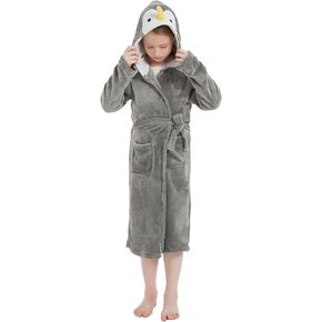 Girls Robe Hooded Boys Animal Bathrobes Children Birthday Christmas Gifts