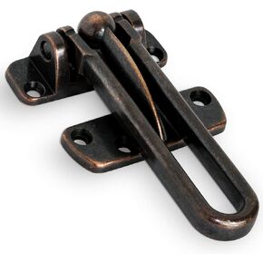 قفل باب جاك آند دريل سوينغ بار، حارس باب متين للأبواب الخلفية والأمامية، أمان باب مضاد للأطفال مصنوع من معدن مصبوب مقوى لأمن المنزل (نيكل ساتان، عبوة واحدة) in Kuwait