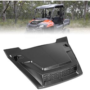 KEMIMOTO Turbo Hood Scoop Compatible with Pioneer 700 2P 4P 2014-2024, Sport Hood Scoop Replacement Air Intake Kit PP Material Impact Resistant 700-2 700-4 Hood Accessories