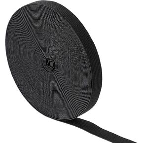 10Yard Elastic Band for Sewing 1/2 Inch Black Width Flat Elastic Cord for Sewing Waistband Pants Waist Masks Braided Stretch Strap (10 Yard 1/2 Inch Black)