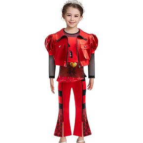 Red Costume Kid, Rise of Red Costume Girls Halloween Dress Up 3PCS Set