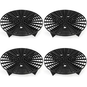 Kingrol 4 Pack Automotive Car Wash Bucket Insert Grit Trap Kits - Removes Dirt and Debris from Microfiber Mitts and Cloths - Fits 12 Inch Diameter or 3-5 Gallon Buckets
