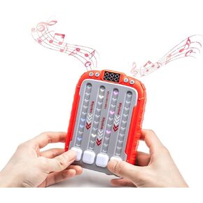Interactive Music Game for Kids, Fun Pop It Fidget Game with Light-Up Notes, Rhythm Game Machine with 6 Levels and 3 Speed Settings (Blue)