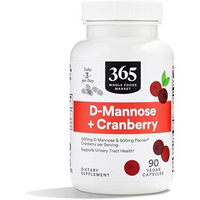 365 by Whole Foods Market, D-Mannose With Cranberry, 90 Count