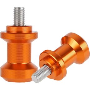 NICECNC Orange M10 XP1.5 Swingarm Spools Sliders Stand Holders Compatible with KTM 690 SMC R/Enduro R 2019-2023,790 890 Duke/Adventure R 2018-2023,250/390 Duke 2018-2021,Husqvarna Norden 901