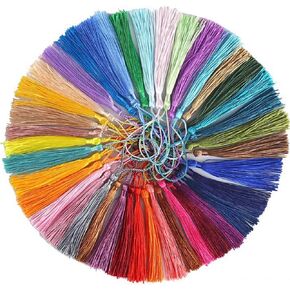 42 Colors Mini Bookmark Tassels,210 Pcs Bookmark Tassels Colorful Small Tassels for Craft Accessory,Tags Crafts,Key Chain,Graduation Book Marks.