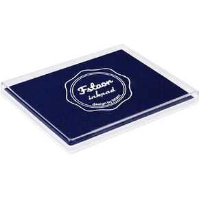 Fstaor Large White Ink Pad for Rubber Stamps, Stamp Pads Permanent for Fabric Paper Wood (White)