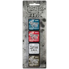 Ranger Ink - Tim Holtz - Distress Ink Pads - Mini Ink Kit - Eighteen 18 TDPK82002 January 2024 Release with Scorched Timber!