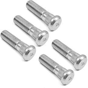 5PCS Wheel Studs, 49mm Long & M12x1.5 Wheel Stud and Lug Nuts Compatible with Honda CR-V, Civic, Accord, Pilot, Odyssey, HR-V, Crosstour & Acura RDX, TLX, TSX, TL, RL, NSX, CL, Legend & Isuzu Oasis