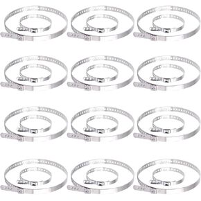 24PCS CV Boot Clamp Kit, Stainless Steel Drive Shaft Boot Clamp, Adjustable CV Joint Boot Crimp Clamp, Universal Automotive Boot Clamps Replacement Accessories for Most Cars
