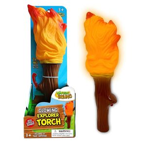 ضوء نار المخيم من Nature Bound Explorer Torch: ضوء متوهج ووميض مع تأثيرات صوتية طبيعية - اللعب الداخلي والخارجي، ومغامرات التخييم، ونيران المخيمات التظاهرية