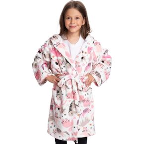 Mad Dog Fleece Kids Robe, Hooded Long Bathrobe, Plush Boys Girls Children & Toddlers Bath robes